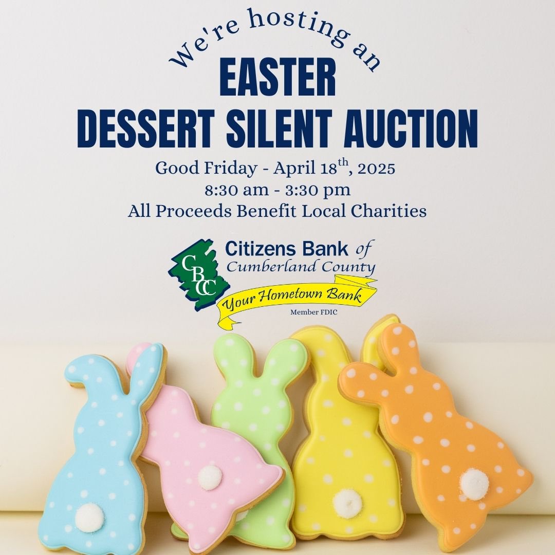 cbcconline's tweet photo. Easter Silent Auction this Friday beginning at 8:30am in the lobby with bidding ending at 3:30pm. We request that items be picked up by close of business at 5:00pm. All proceeds will benefit local charities! https://t.co/B9tAVXT0CS