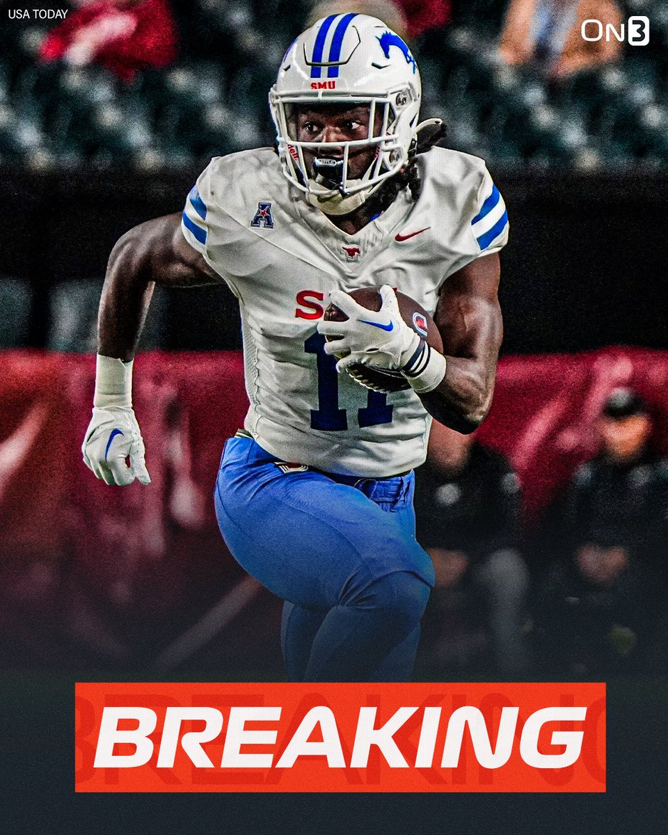NEW: SMU RB LJ Johnson plans to enter the NCAA Transfer Portal, <a href="/petenakos/"></a> reports.

Johnson recorded 303 rushing yards and 5 touchdowns this season.

on3.com/transfer-porta…