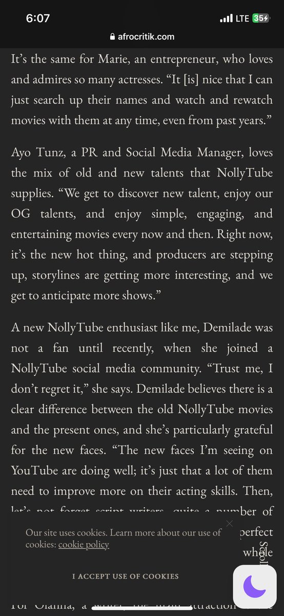 DcoviTv's tweet photo. An amazing read and write up by @Nneka_Viv
Regarding Nollytube , the trend, the critics, the praises and the future .
Co’ accident is coming to your screens on Dcovi tv this week! Don’t forget to share and subscribe!
#TforThanks #DcoviTv https://t.co/7S9NYYXSDV