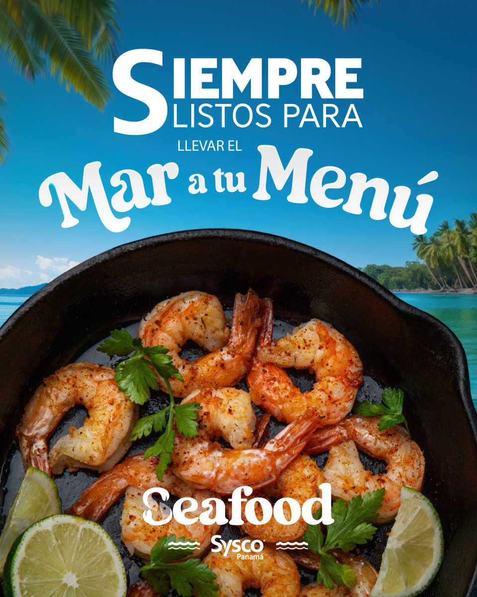 SyscoPanama's tweet photo. ¡Desata tu creatividad culinaria con nuestro programa Seafood! 🦞🦑🦐 Esta temporada de mariscos, te ofrecemos una selección premium de productos del mar para inspirar tus creaciones más deliciosas. Calidad, frescura y variedad para llevar tus platillos al siguiente nivel. https://t.co/3EJdsOEKow