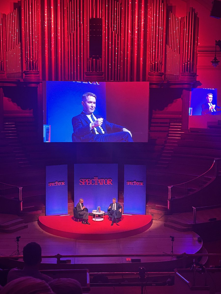 Wonderful to see <a href="/DouglasKMurray/">Douglas Murray</a> speak in London. 

‘Men are different. They propound mathematical theorems in beleaguered cities, conduct metaphysical arguments in condemned cells, make jokes on scaffolds, discuss the last new poem while advancing to the walls of Quebec, and