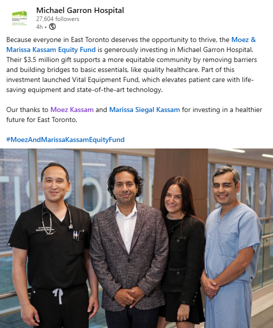 An amzing gesture from Moez and Marissa!