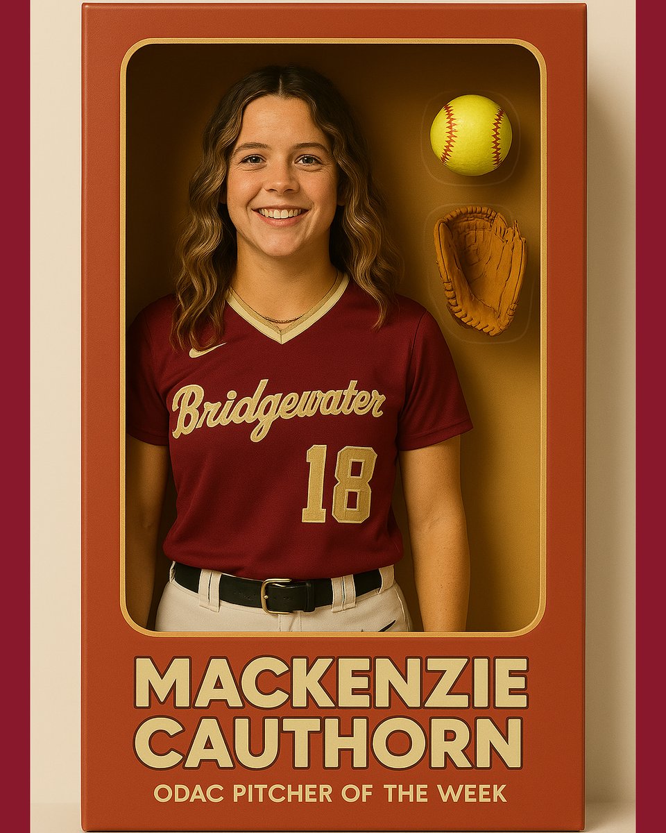 Bridgewater Eagles (@bcathletics) on Twitter photo κenzie Keeps on dealin' β
Cauthorn earns her second consecutive ODAC Pitcher of the Week honor after a lights-out week for <a href="/Bh2osoftball/">Bridgewater Softball</a>, including two shutouts
#BleedCrimson #GoForGold
π tinyurl.com/26amk9p3 κenzie Keeps on dealin' β
Cauthorn earns her second consecutive ODAC Pitcher of the Week honor after a lights-out week for <a href="/Bh2osoftball/">Bridgewater Softball</a>, including two shutouts
#BleedCrimson #GoForGold
π tinyurl.com/26amk9p3