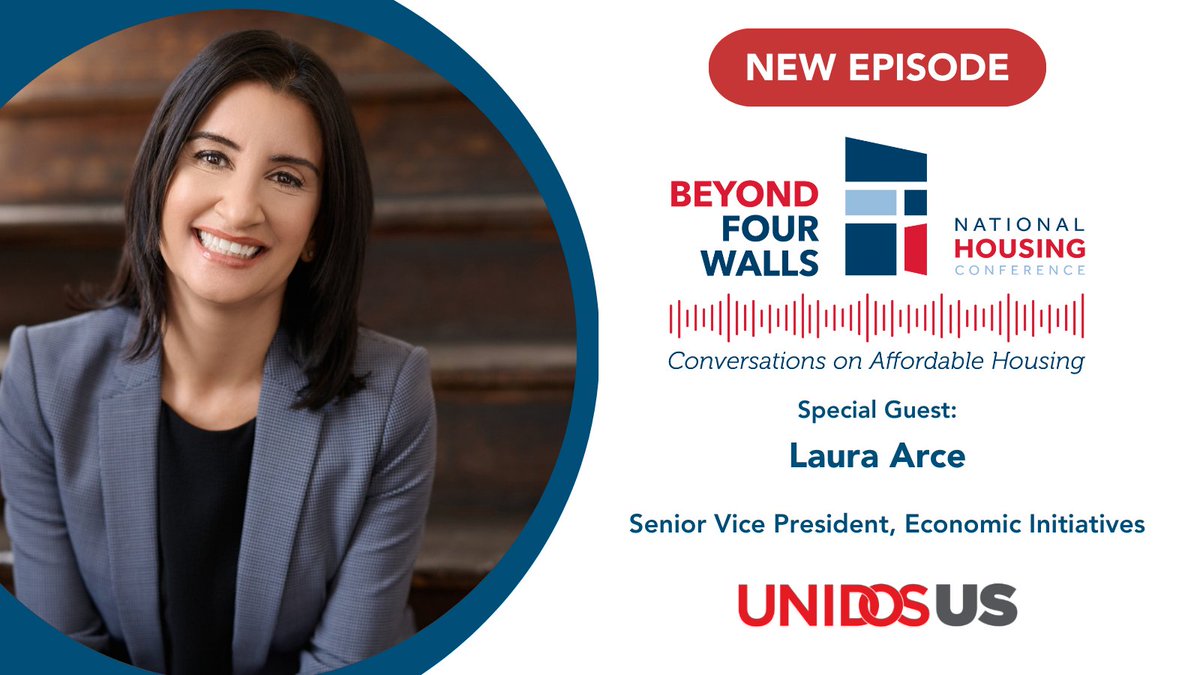 On this weeks episode of #BeyondFourWalls we are joined by Laura Arce, SVP of Economic Initiatives at UnidosUS. 

She chats with NHC about expanding economic opportunity, and building equity through homeownership. Listen now: nhc.org/unlocking-lati…
