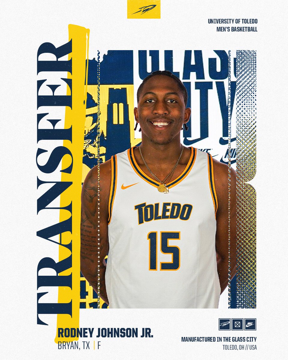 Toledo Men's Basketball (@toledo_mbb) on Twitter photo Welcome to the Glass City <a href="/RodJohnsonJr5/">Rodney Johnson Jr.</a> !!
🔵Tennessee Tech's 2nd-leading scorer (13.0 ppg) & rebounder (5.8)
🟡 40.2% from three-point range in 25.7 mpg
📰: utrockets.com/news/2025/4/14…
#TeamToledo Welcome to the Glass City <a href="/RodJohnsonJr5/">Rodney Johnson Jr.</a> !!
🔵Tennessee Tech's 2nd-leading scorer (13.0 ppg) & rebounder (5.8)
🟡 40.2% from three-point range in 25.7 mpg
📰: utrockets.com/news/2025/4/14…
#TeamToledo