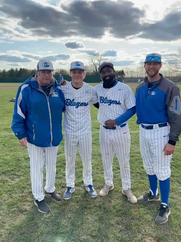 HISTORY HAS BEEN MADE! First NO-HITTER thrown in school history! Braden Williams 6IP and Jontavious Spearmon 1IP. 12 K’s between the two of them. Huge accomplishment. Blazers move to 21-12.
