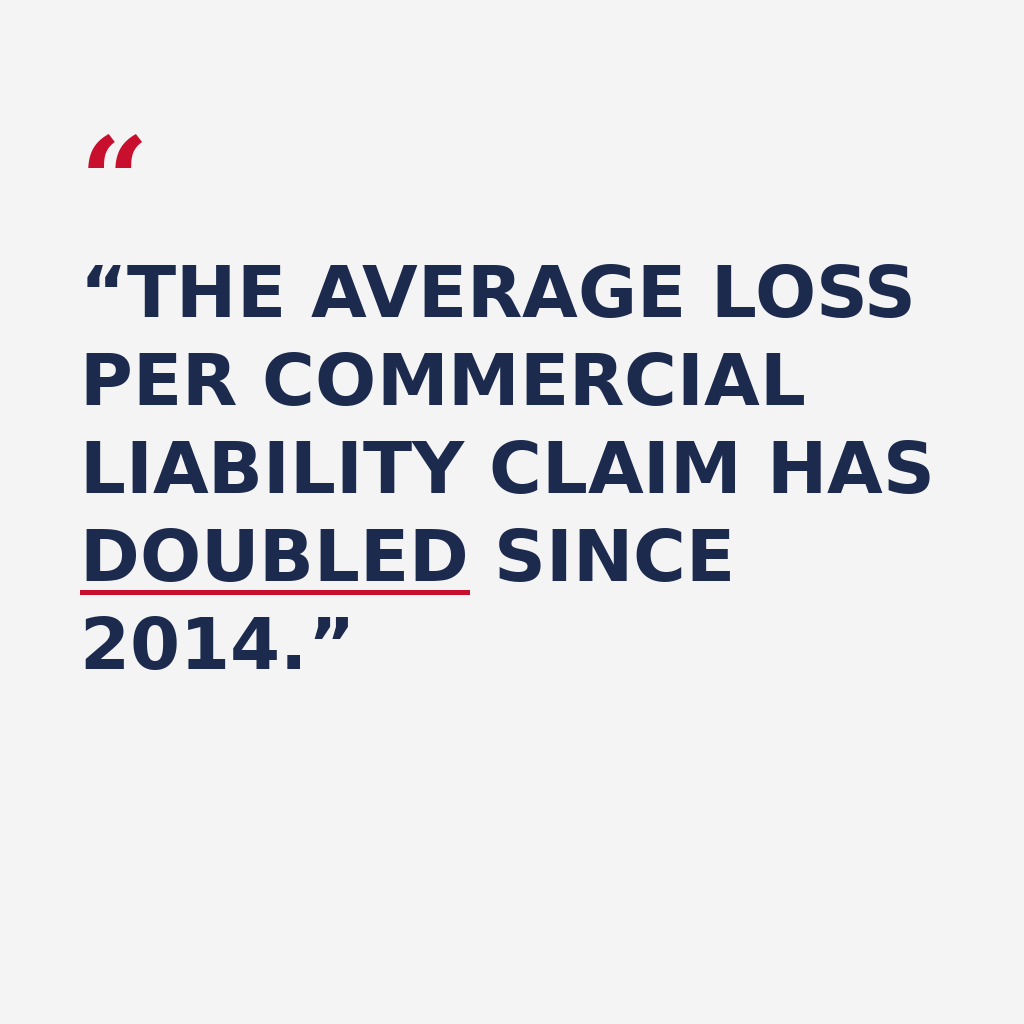 MarcusHarrisV's tweet photo. 📊 Commercial liability claims have doubled in cost since 2014.

That stat isn’t just interesting — it has real consequences for how businesses protect themselves. 👀

The Q4 Trends Report from Keystone is packed with insights like this.
👇🏻
https://t.co/FyLHTAAzfo https://t.co/AAtN2qnZJB