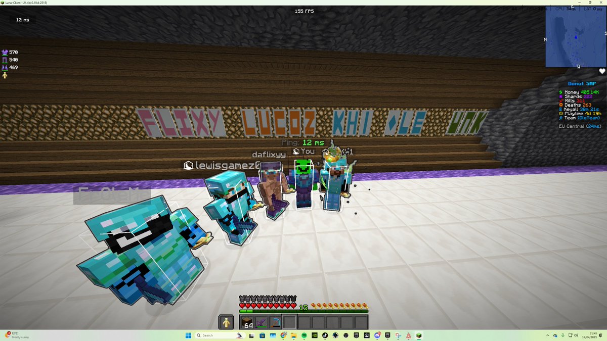 Sunkysunks's tweet image. NEW DRONE TEAM ON DONUT SMP