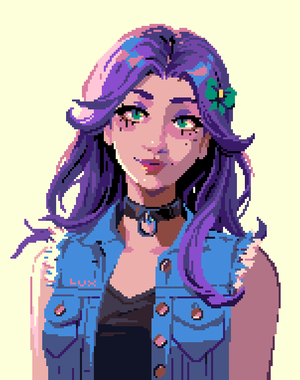 thisislux's tweet image. Abigail from Stardew Valley