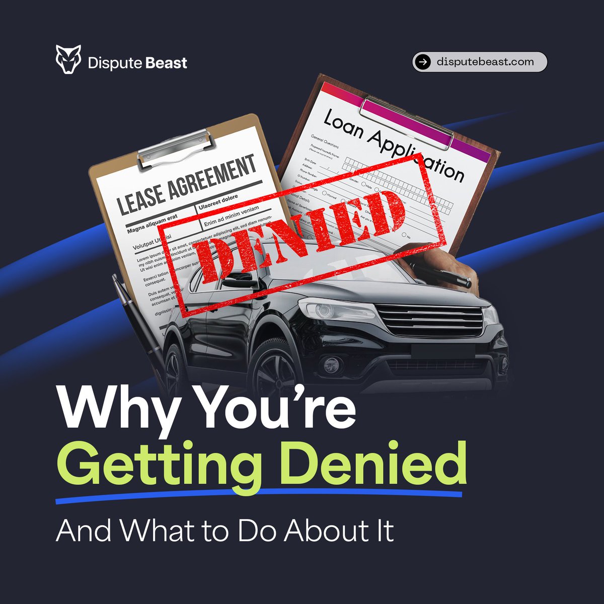 DisputeBeast's tweet photo. Getting denied for a car, apartment, or loan?

Your credit is holding you back. You’re not crazy — the system is designed to confuse and delay you. Here’s the new way people are getting approved. Fast, legally, and without the guesswork 👇 https://t.co/VuxIeHnP9t