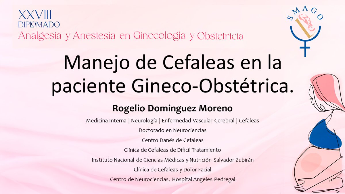 Algunas personas incluyendo médicos, creen que no se les puede dar ningún medicamento a las pacientes embarazadas o en lactancia que tienen dolores de cabeza ... nada más alejado de la realidad.

#diplomado #SMAGO2025
