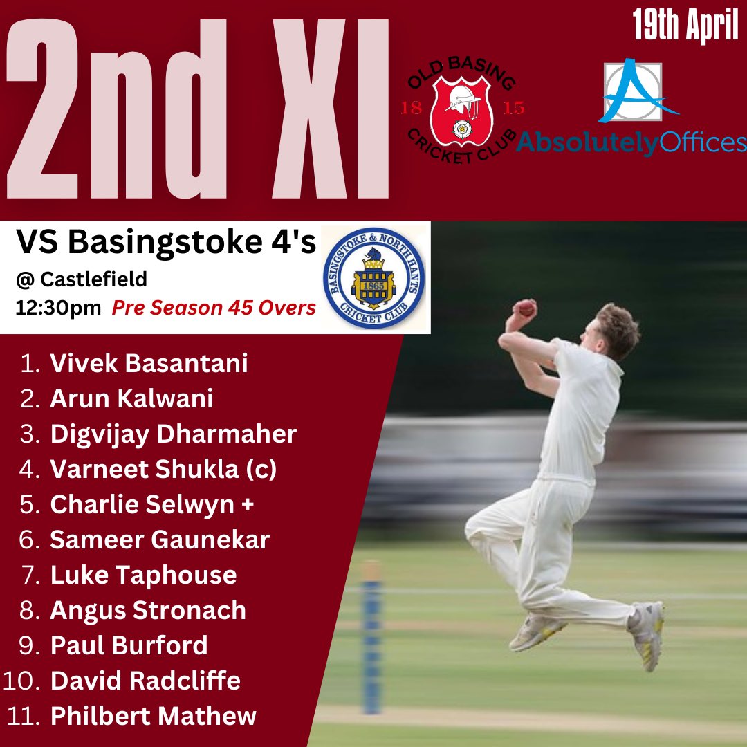 The teams are in for our first games of the season! 🏏