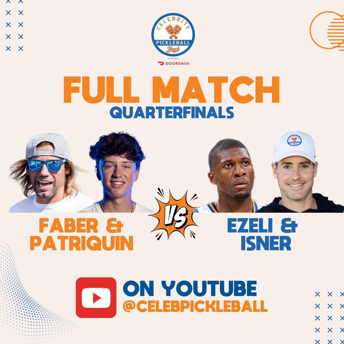 🏓💥 Match Drop Monday is back - and this one packs a punch! UFC legend Urijah Faber and pickleball pro Hayden Patriquin go head-to-head with NBA champ Festus Ezeli and tennis ace John Isner in a showdown you never saw coming. Watch the full match now: youtube.com/watch?v=ccBmDG…