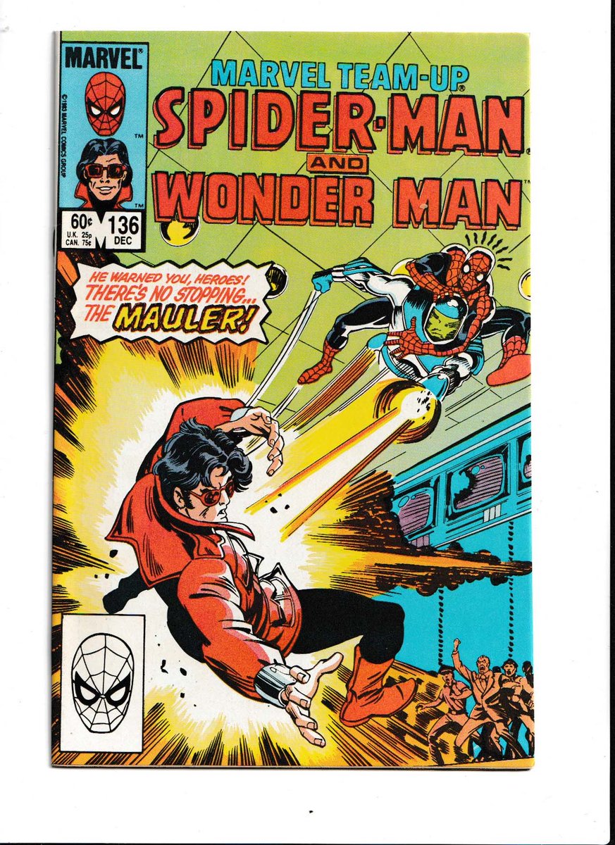 MakeMyComicRare's tweet photo. #MarvelTeamUp #136 (1983) #BobHall Cover, #DavidMichelinie Writer, #RonFrenz Artist, Featuring #SpiderMan and #WonderMan, 1st Appearance of #DanielSteyr "Webs" fTeaming up Spidey with Wonder-Man! It's non-stop action from cover to cover! You'll never guess the villain! Teaming up Spidey with Wonder-Man! https://t.co/7wwhVS0Fmf @rarecomicbooks Website Link In Bio Page If Applicable. SAVE ON SHIPPING COST - NOW AVAILABLE FOR LOCAL PICK UP IN DELTONA, FLORIDA #RareComicBooks #KeyComicBooks #MCU #MarvelComics #MarvelUniverse #KeyComic #ComicBooks #FirstAppearances