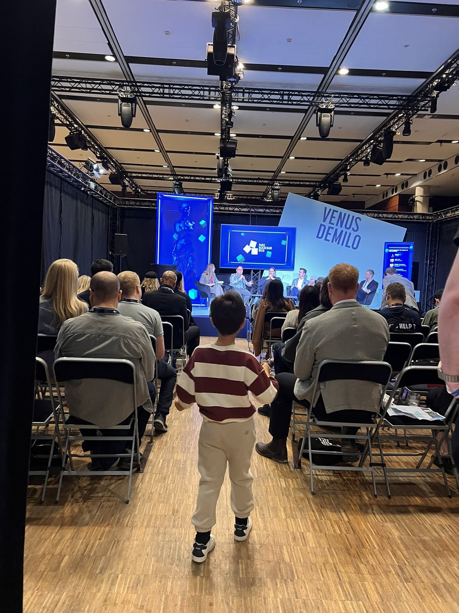Took my 4yo to <a href="/ParisBlockWeek/">Paris Blockchain Week</a> &amp; it was epic! Big thanks to <a href="/amarmic/">Michael Amar 🎗️</a> for letting him join. Thought he’d last an hour, but he loved the crypto vibes &amp; stayed all day. Proud dad moment! 🙌 Plus, networked with Web3 giants—big news coming soon! 🚀 #PBW #Web3 #Crypto
 <a href="/The_Hashgraph/">The Hashgraph Association</a>