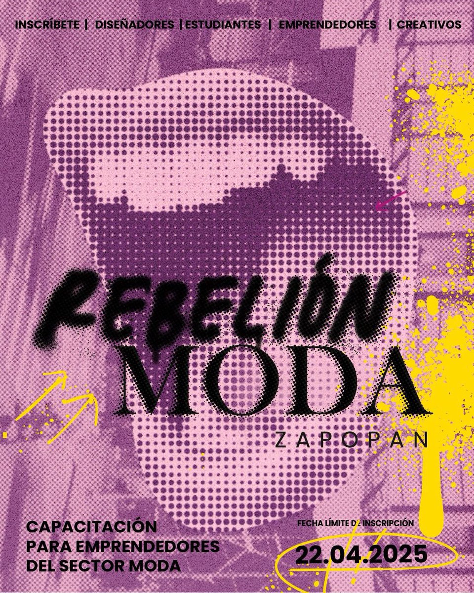 ¡Atención emprendedores de moda!
Rebelión Moda, es un programa de capacitación GRATUITO impulsado por la Dirección de Industrias Creativas de Zapopan y el CPID. Donde encontrarás herramientas para actualizar tu proyecto y fortalecer tu marca, Postúlate👇
docs.google.com/forms/d/e/1FAp…
