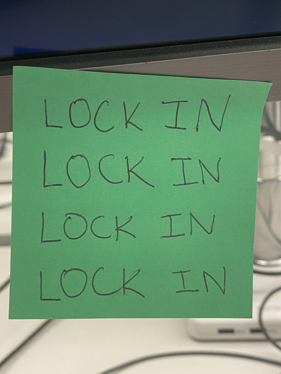 i’m so locked in