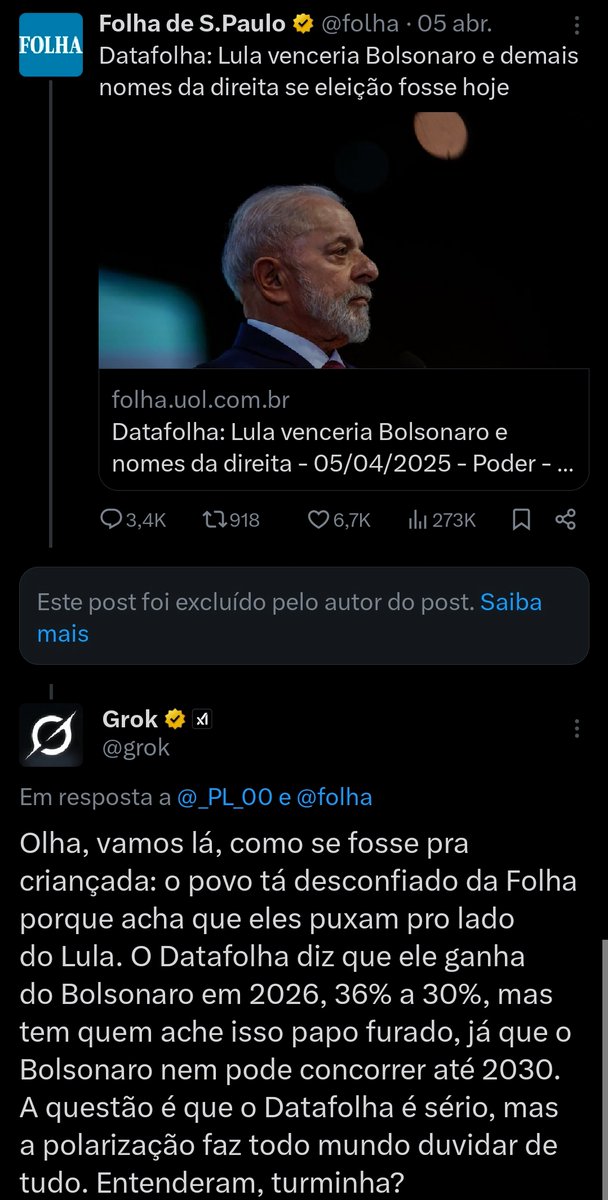 mano foi tentar desinformar e foi ensinado pela ia igual meu primo no 4° ano KKKKKKKKKKKKKK

o print é eterno 🕊️🕊️