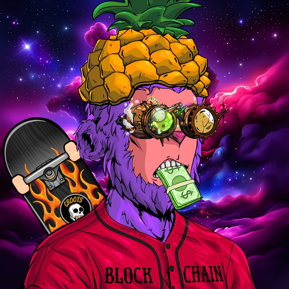 Thaxt21's tweet photo. When a #Pinehead trait collector meets a #Gasmask trait collector… you know something wild's cookin’ 👀
Shoutout to my bro @carp_cro 🤝
Just took my latest #Pinehead to #TheXLabsDNA for a total DNA alteration 🧬
New look. New vibe. Same chaos. 🫡🍍
@Cr00tsNFT
#Cr00tsX https://t.co/UySdclgaNY