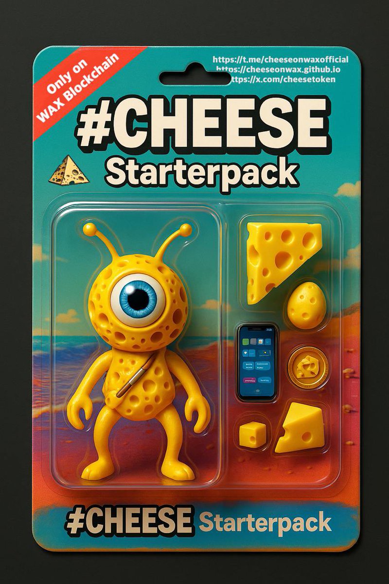 #cheese Starterpack #blisterpack #memecoin #buildonwax