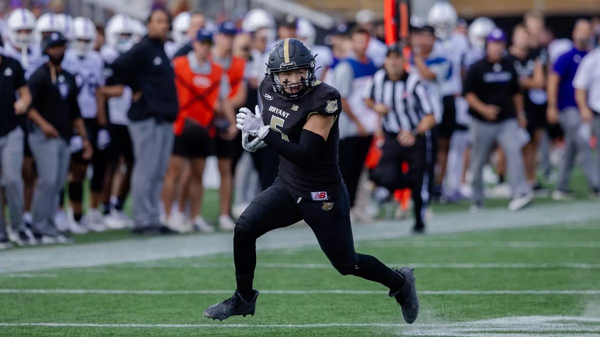 Mike Rittelmann (@mrittcgs) on Twitter photo 🚨<a href="/CGSAllStar/">The College Gridiron Showcase</a> Pro Day Result🚨
➡️ WR <a href="/LandonRuggieri/">Landon Ruggieri</a>
📍<a href="/BryantUFootball/">Bryant Football</a>
HT: 6005
WT: 196
Hand: 9 1/4
Arm: 30 5/8
Wingspan: 74 1/8
40: 4.53
10: 1.55 (✅ T-7th among WR’s at Combine)
Vertical: 35.5 (T-11th)
Broad: 9-10
Short Shuttle: 4.28 (✅ 10th)
3 Cone: 7.03 (✅ 10th) 🚨<a href="/CGSAllStar/">The College Gridiron Showcase</a> Pro Day Result🚨
➡️ WR <a href="/LandonRuggieri/">Landon Ruggieri</a>
📍<a href="/BryantUFootball/">Bryant Football</a>
HT: 6005
WT: 196
Hand: 9 1/4
Arm: 30 5/8
Wingspan: 74 1/8
40: 4.53
10: 1.55 (✅ T-7th among WR’s at Combine)
Vertical: 35.5 (T-11th)
Broad: 9-10
Short Shuttle: 4.28 (✅ 10th)
3 Cone: 7.03 (✅ 10th)