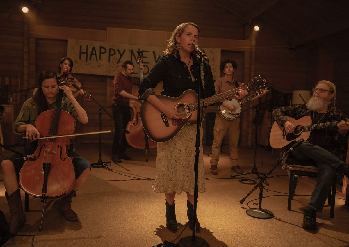 Gustavo Santaolalla, Pedro Pascal, Isabela Merced, Craig  Mazin and Crooked Still on the set of #TheLastOfUs