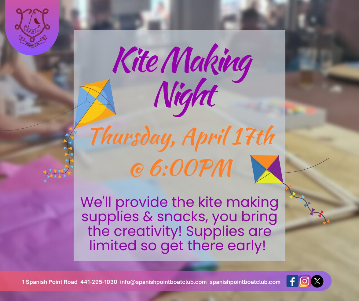 SPBCbda's tweet image. Our two most anticipated events are just around the corner! The fun starts on Thursday, April 17 from 6:00PM onwards for our traditional kite making night. Then return on Friday for our annual Good Friday celebrations! See flyers for more info! See you there!
#goodfriday #SPBC