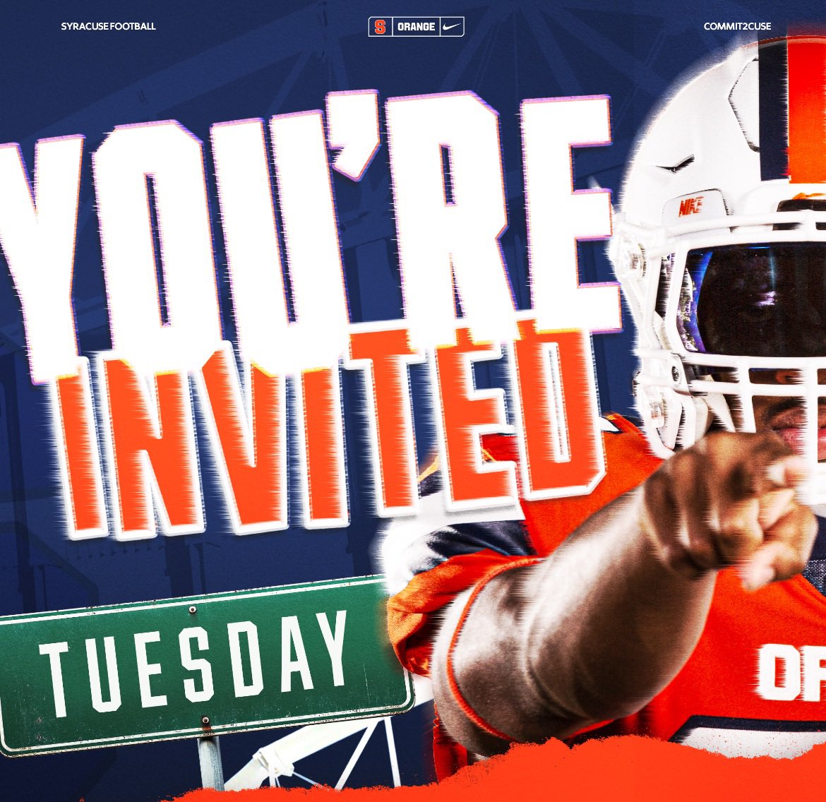 I want to thank God for giving me the opportunity to be invited to watch a spring football practice at Syracuse University