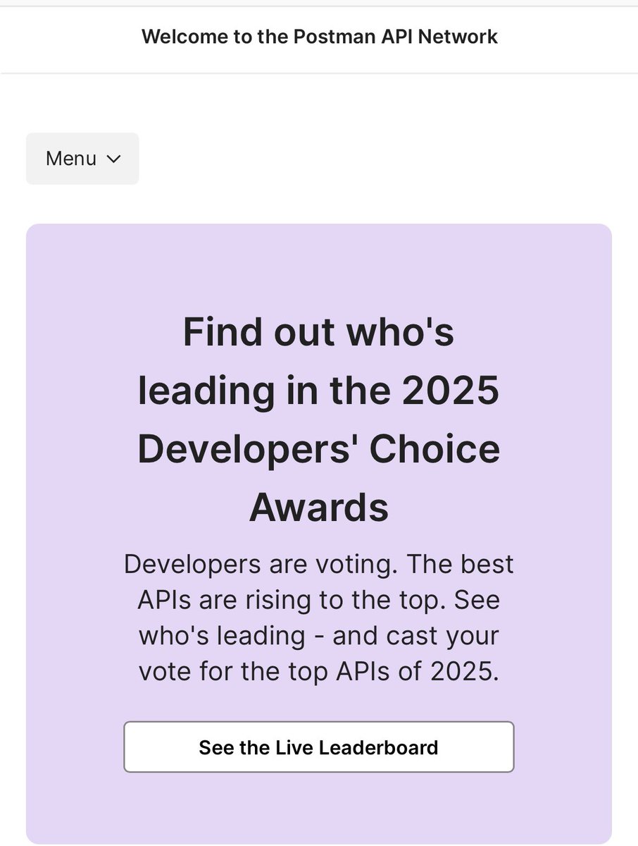 KKusumawardani's tweet photo. Calling all Indo’s tech people/govtech people to vote for SATUSEHAT! Surprisingly @SATUSEHAT masuk Postman 2025 Developers’ Choice Awards, skrg di posisi 11. Yuk vote supaya naik terus jadi top 5. At this level, the only one from Indo and health???? Ngalah2in disc**d, sl*ck, Me*a 😳

https://t.co/1PxdTYngAS

Tag tag @girikuncoro @iqbal_farabi @kotakmakan @ainunnajib @imrenagi