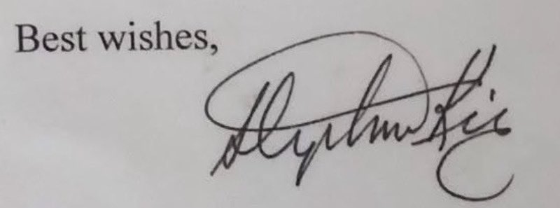 Came across something interesting and trying to determine if the signature is printed or hand signed. Since the type says “preprinted” there are some theories that the signature is too. <a href="/StephenKing/">Stephen King</a> did you hand signed these? Or <a href="/RichardChizmar/">Richard Chizmar</a> do you know if he did?
