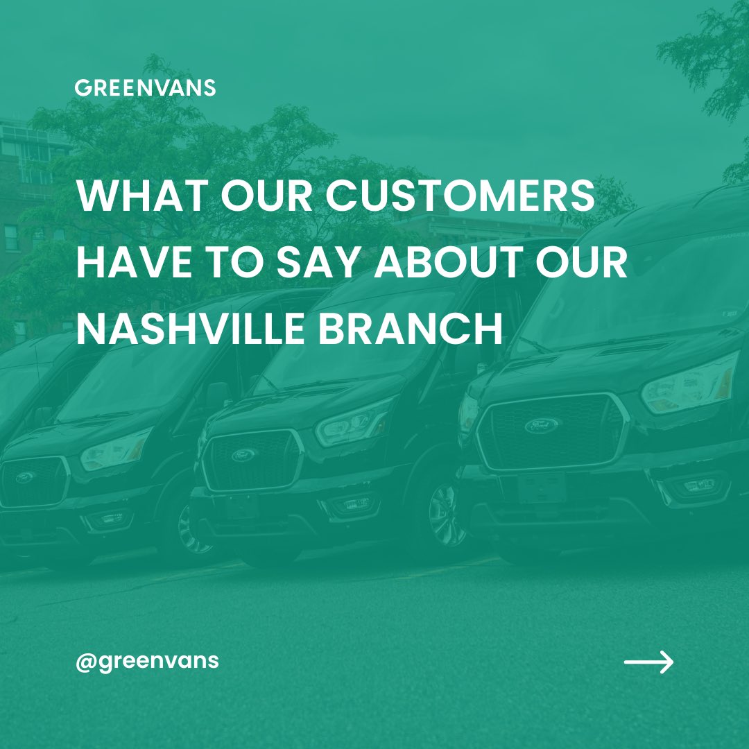 greenvans's tweet image. Nashville, we’re here.

Greenvans is now officially in Music City—and we’re ready to hit the road with you.

Same simple process. Same comfortable vans. 

Swipe through to hear what our first Nashville customers are saying. We’re so happy to be part of your travels!