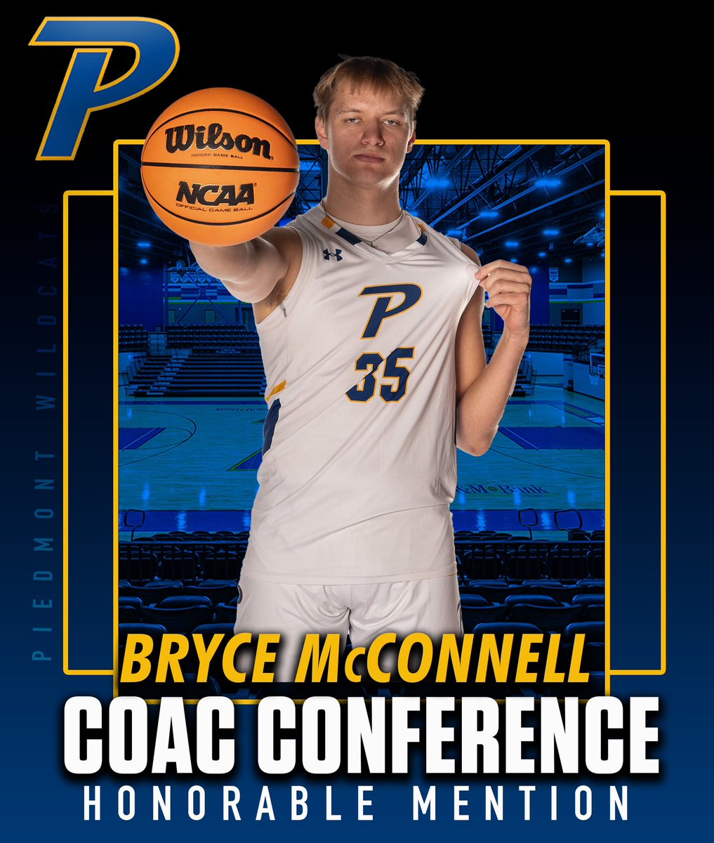 The '24-25 COAC Awards for our Piedmont Wildcats! We had multiple players receive recognition from the conference for their individual performances this season! 

COAC 2nd Team: <a href="/Hudson_Hite/">Hudson Hite</a> 
COAC All-Newcomer Team: <a href="/CarterHainrihar/">Carter Hainrihar</a>
COAC Honorable Mention: <a href="/BryceMc2025/">Bryce McConnell</a>