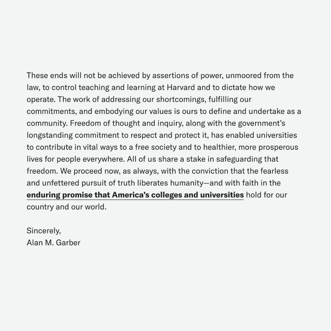 FIRE (@thefireorg) on Twitter photo Standing up to the federal government’s strong-arming takes courage — and FIRE applauds <a href="/Harvard/">Harvard University</a> for not caving to the federal government’s unlawful demands.
We’ve long been critical of Harvard’s inability to fairly protect the free speech of all students and faculty, but we Standing up to the federal government’s strong-arming takes courage — and FIRE applauds <a href="/Harvard/">Harvard University</a> for not caving to the federal government’s unlawful demands.
We’ve long been critical of Harvard’s inability to fairly protect the free speech of all students and faculty, but we