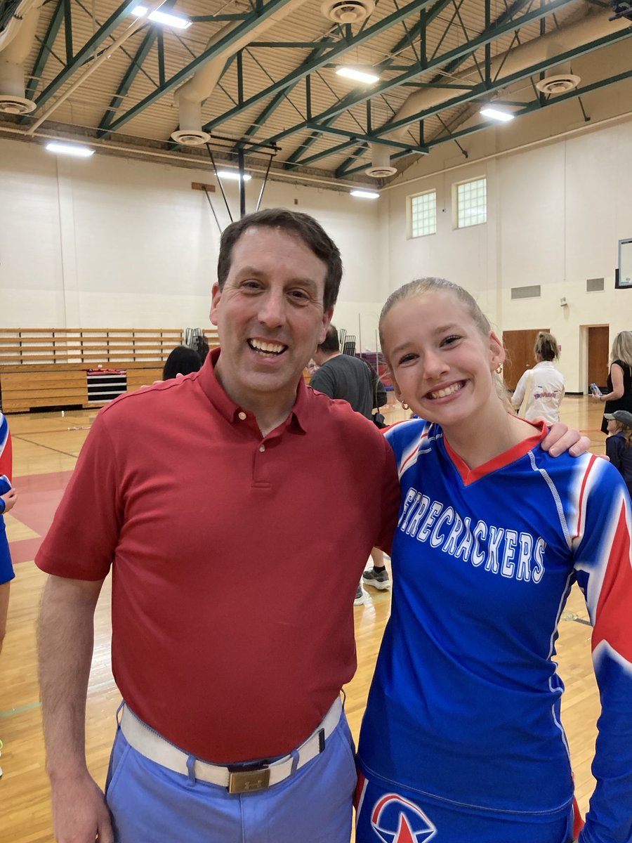 I was honored to wear her brother‘s football jersey for the Teacher Appreciation game and felt just as privileged to be invited to the performance by The Firecrackers today.  Thanks for the invite, Jordan! ⁦<a href="/Kings_Schools/">Kings Local Schools</a>⁩ ⁦<a href="/KJHKnights/">Kings Junior High</a>⁩ ⁦<a href="/FirecrackersThe/">The Kings Firecrackers</a>⁩