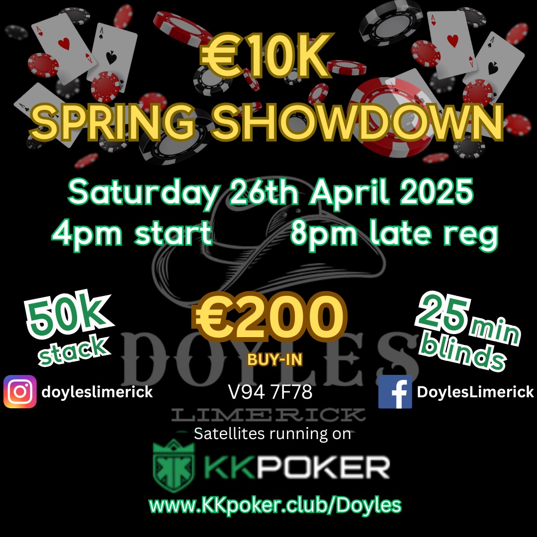 Next 10k gtd in Doyles coming up in a couple of weeks