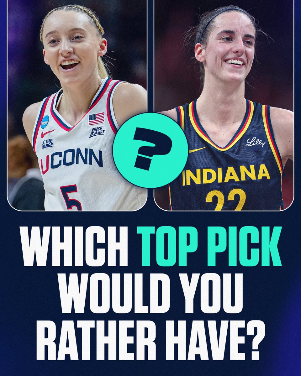 ESPNBET's tweet image. Would you take Paige Bueckers or Caitlin Clark if they were both available in tonight's draft? 👀