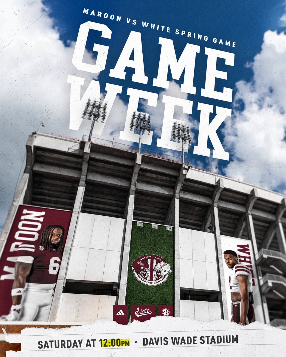 𝗕𝗔𝗖𝗞 𝗜𝗡 𝗗𝗪𝗦! 

🗓️: Saturday 
🕛: 12 PM 
🎟️: Free Admission

#HailState