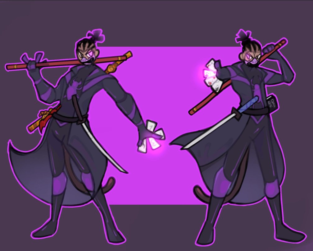 TheJDzero's tweet image. My OC art made by ThePaletteNest  on Etsy