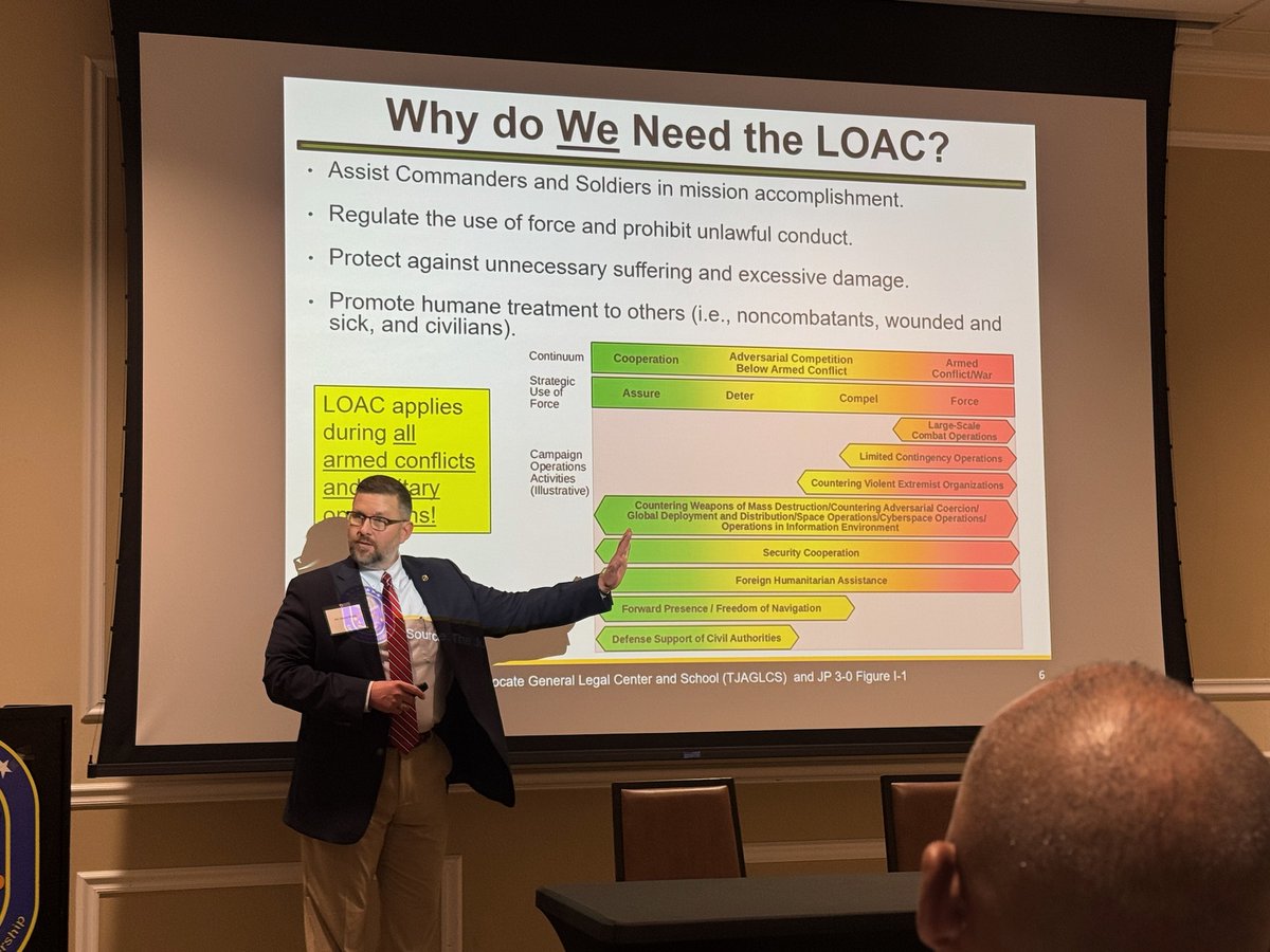MissionCommand (@usarmymccoe) on Twitter photo Ethicists & others attending this year’s <a href="/USACGSC/">U.S. Army CGSC</a> Military Ethics Symposium got the chance to hear from our ALDD Chief as he discussed the tenets of the Army Profession and the principles of the Law of Armed Conflict. #StrengtheningtheProfession <a href="/TRADOC/">U.S. Army TRADOC</a> <a href="/Beags_Beagle/">Milford H. Beagle, Jr.</a> <a href="/usacac/">Combined Arms Center</a> Ethicists & others attending this year’s <a href="/USACGSC/">U.S. Army CGSC</a> Military Ethics Symposium got the chance to hear from our ALDD Chief as he discussed the tenets of the Army Profession and the principles of the Law of Armed Conflict. #StrengtheningtheProfession <a href="/TRADOC/">U.S. Army TRADOC</a> <a href="/Beags_Beagle/">Milford H. Beagle, Jr.</a> <a href="/usacac/">Combined Arms Center</a>