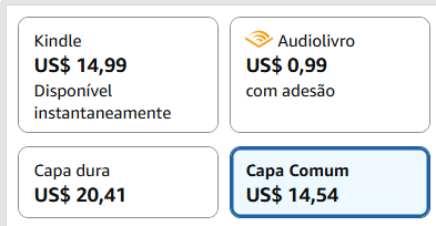 rapositorio's tweet photo. Sério que a versão do Kindle custa a mesma do Capa Comum? https://t.co/1MSwBOOWRp