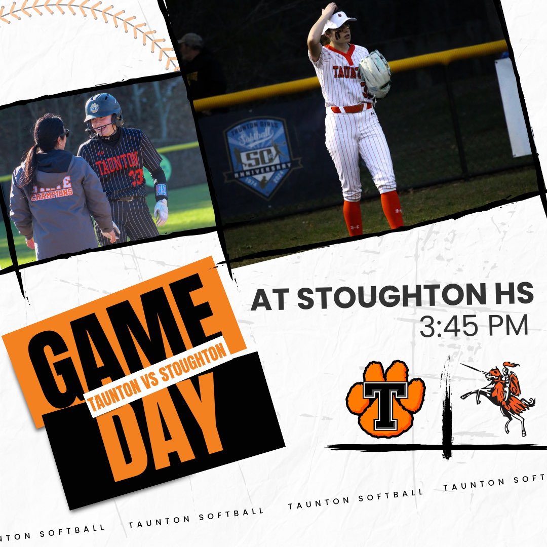 THS Softball (@tauntonsoftball) on Twitter photo GAME DAY ‼️
🥎 Stoughton
📍 Stoughton HS
⌚️ 3:45 PM
<a href="/CamMerritt_News/">Cameron Merritt</a> <a href="/BostonHeraldHS/">Danny Ventura</a> <a href="/HockomockSports/">HockomockSports</a> <a href="/Taunton_Schools/">Taunton Public Schools</a> <a href="/GlobeSchools/">Boston Globe Schools</a> <a href="/MIAA033/">MIAA</a> GAME DAY ‼️
🥎 Stoughton
📍 Stoughton HS
⌚️ 3:45 PM
<a href="/CamMerritt_News/">Cameron Merritt</a> <a href="/BostonHeraldHS/">Danny Ventura</a> <a href="/HockomockSports/">HockomockSports</a> <a href="/Taunton_Schools/">Taunton Public Schools</a> <a href="/GlobeSchools/">Boston Globe Schools</a> <a href="/MIAA033/">MIAA</a>