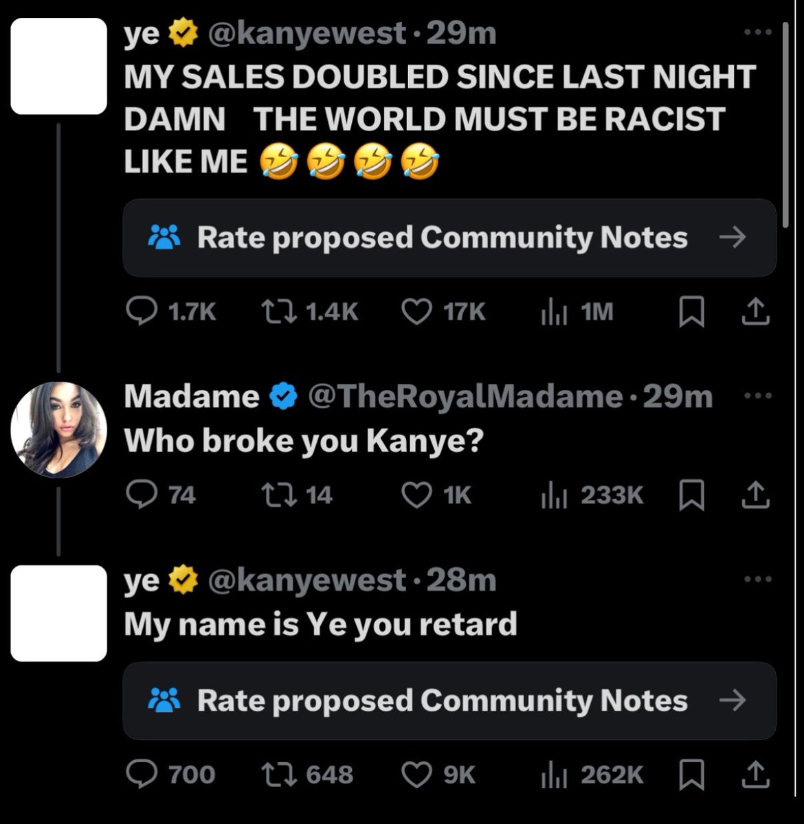 VandalCrow's tweet photo. @kanyewest This one with the reply. https://t.co/JcjBUqB8aZ