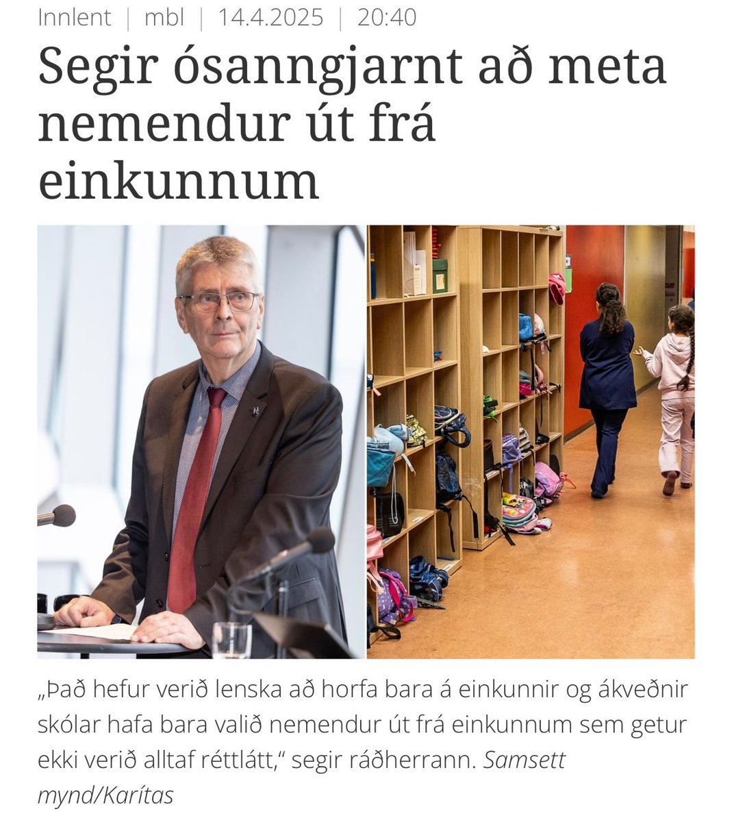 Ef við hættum að horfa á einkunnir, hver verður þá mælikvarðinn? Tilviljun? Sambönd? Svigrúm skóla til að velja eftir geðþótta?

Við verðum að verðlauna metnað, ekki refsa fyrir hann.