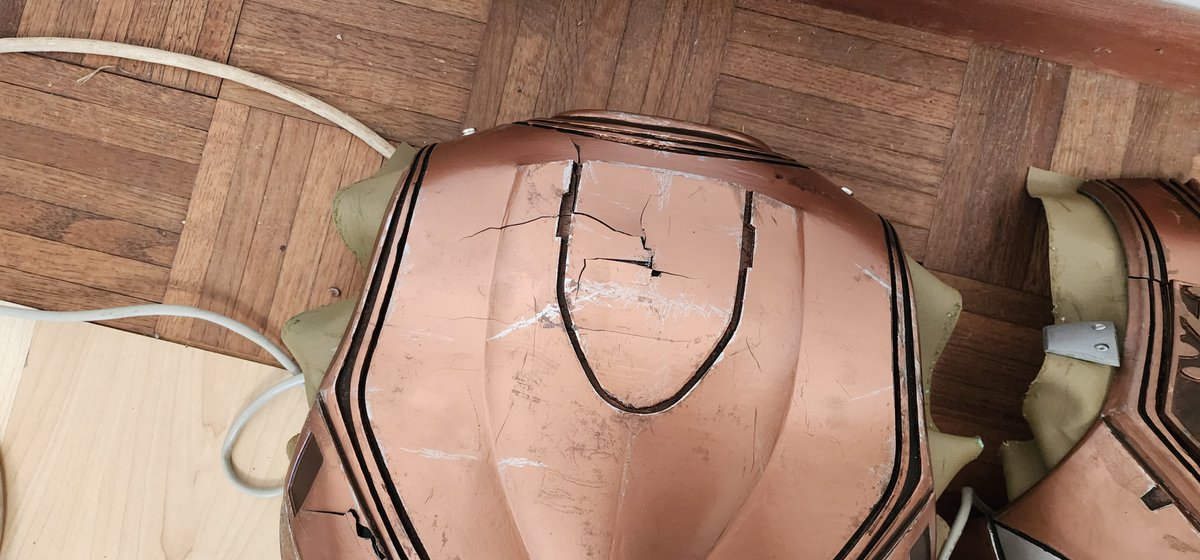 Dang. My chest piece didn't survive USPS. #cosplay #destiny2 #fashionisendgame