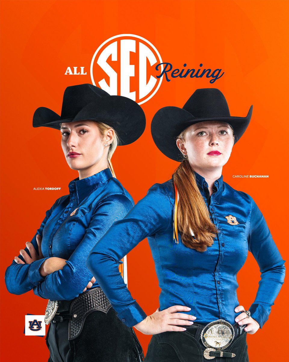 𝐀𝐋𝐋-𝐒𝐄𝐂

4️⃣ Tigers earn All-SEC recognition in Western!
⭐️ Alexia Tordoff - Horsemanship &amp; Reining
⭐️ Caroline Buchanan - Reining
⭐️ Caroline Fredenburg - Horsemanship
⭐️ Brooke Jolstad - Horsemanship 

#WarEagle | #LeadALegacy