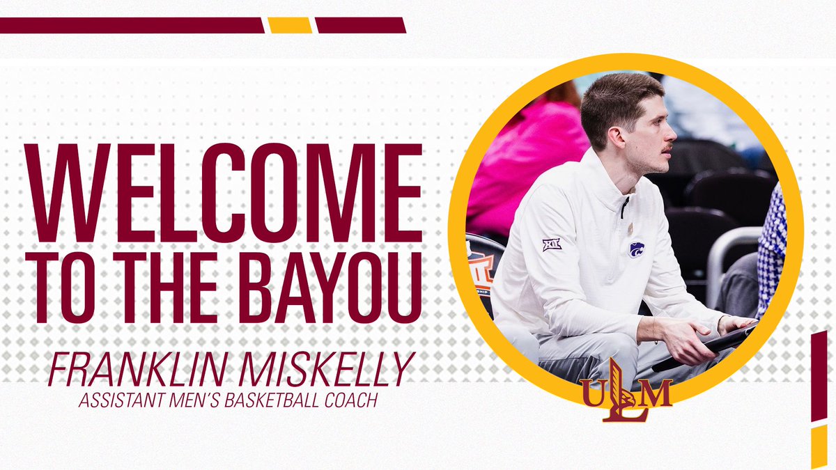 ULM_MBB's tweet image. Building the staff 🧱
We are excited to announce three coaches to our staff!
🏀 @rudyzimm22 | Associate Head Coach
🏀 @frank_miskelly | Assistant Coach
🏀 @ChrisWoodall3 | Assistant Coach
🏀📰: bit.ly/4jsns4Z