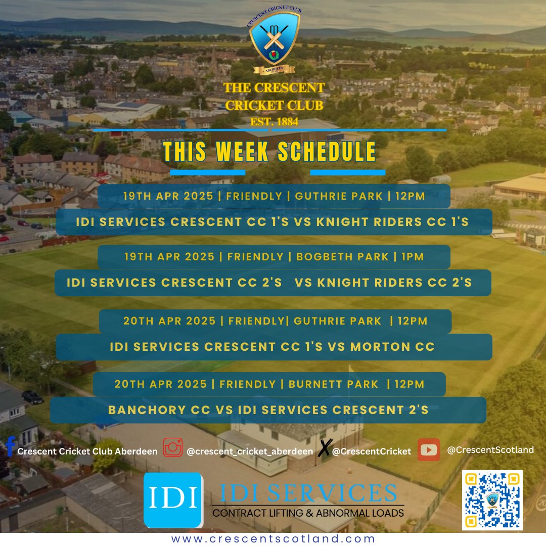 Crescent Cricket Club (@crescentcricket) on Twitter photo What's on this week! π·π·π·
Our sponsors
#IDIServicesContractLifting
<a href="/streamlineship/">Streamline Shipping</a>
#GourmetPalate
<a href="/BrechinBucs/">Brechin Buccaneers</a>
#TheHardwareStores
#ForfarPremier
#premiercove
#crescentscotland
#crescentcricket What's on this week! π·π·π·
Our sponsors
#IDIServicesContractLifting
<a href="/streamlineship/">Streamline Shipping</a>
#GourmetPalate
<a href="/BrechinBucs/">Brechin Buccaneers</a>
#TheHardwareStores
#ForfarPremier
#premiercove
#crescentscotland
#crescentcricket
