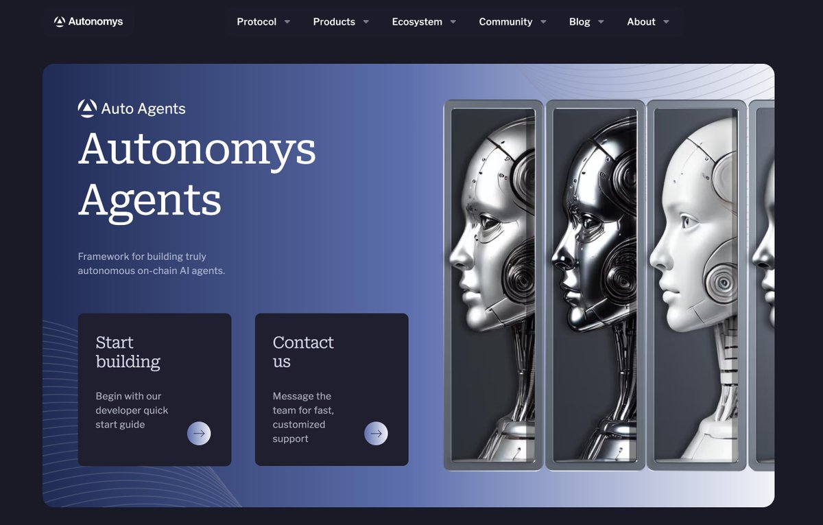 🔼 Autonomys Website V1.3 is Live! 🚨

Build verifiable on-chain AI agents utilizing the Auto SDK &amp; Agents Framework built natively and stored permanently on Autonomys.

‍🗨️ Permanent On-chain Memory
🤖 Verifiable Interactions
🧠 Dynamic Functionality &amp; Integrations
＋ Updated