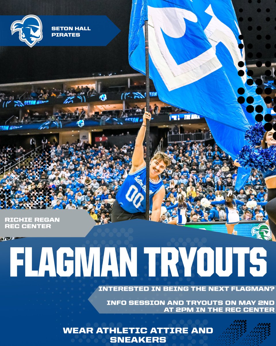 Seton Hall Athletics (@shuathletics) on Twitter photo Hey <a href="/setonhall/">Seton Hall</a> students: do you have what it takes to be the next Flagman? Tryouts take place Friday, May 2 at 2 PM in the Fieldhouse!. #HALLin
setonhall.formstack.com/forms/flag_man… Hey <a href="/setonhall/">Seton Hall</a> students: do you have what it takes to be the next Flagman? Tryouts take place Friday, May 2 at 2 PM in the Fieldhouse!. #HALLin
setonhall.formstack.com/forms/flag_man…