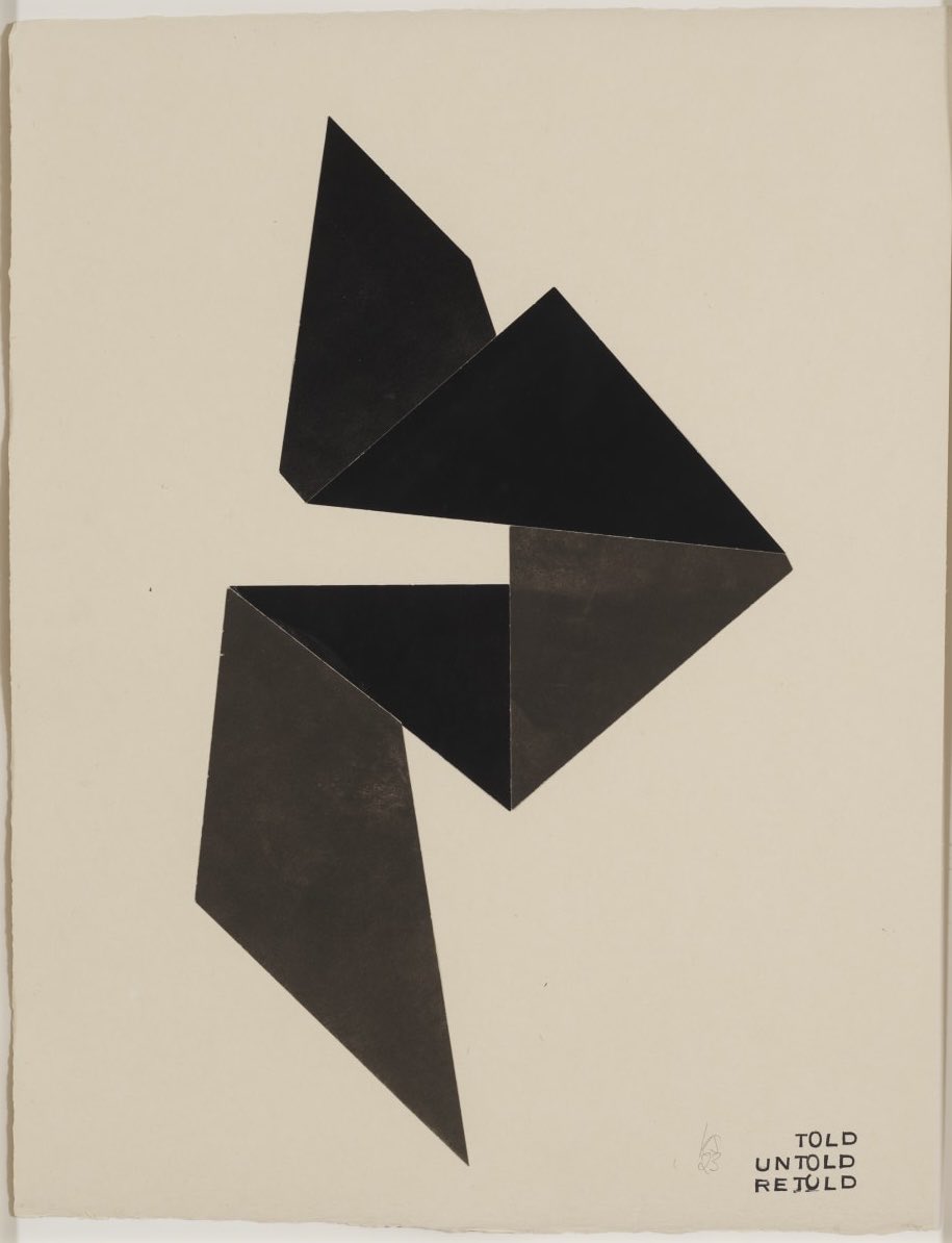 Katja Strunz, Told, Untold, Retold. 2023. 

Collage on paper.